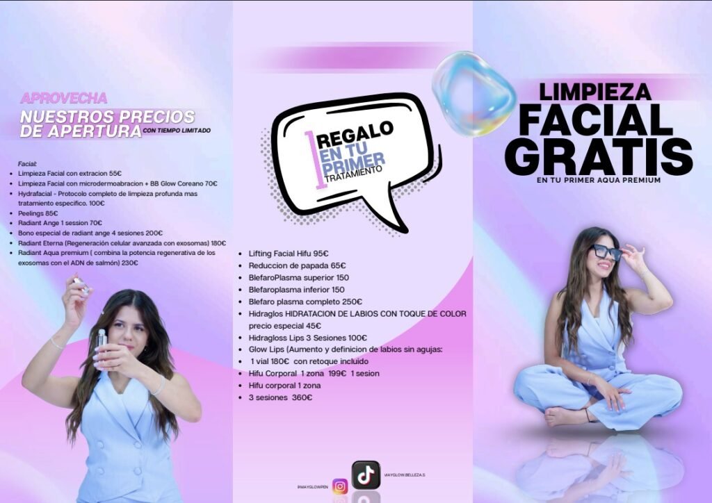 folleto de Mayglow estetica 2 1
