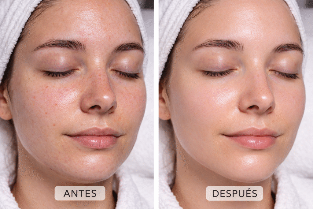 hydrofacial-antes-despues-limpieza-facial hydrofacial antes despues limpieza facial