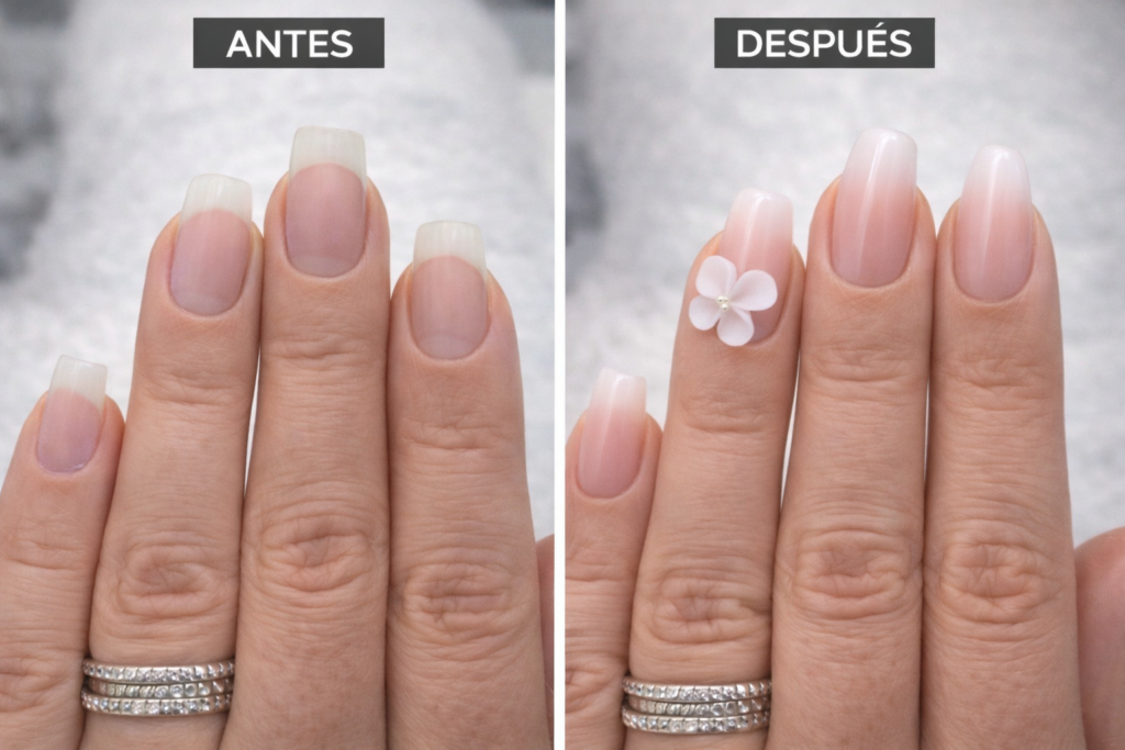 Uñas acrílicas en Zaragoza – Resultado profesional en MayGlow