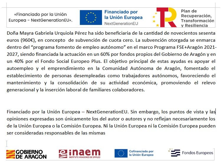 Financiado por la Union Europea
