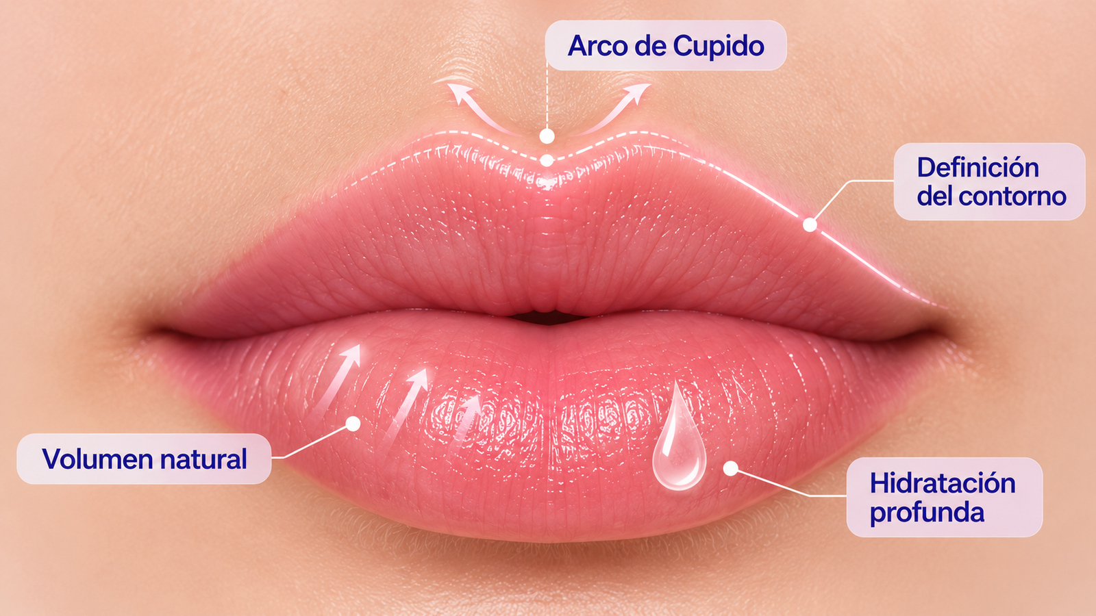Arco de Cupido, volumen y definición del contorno