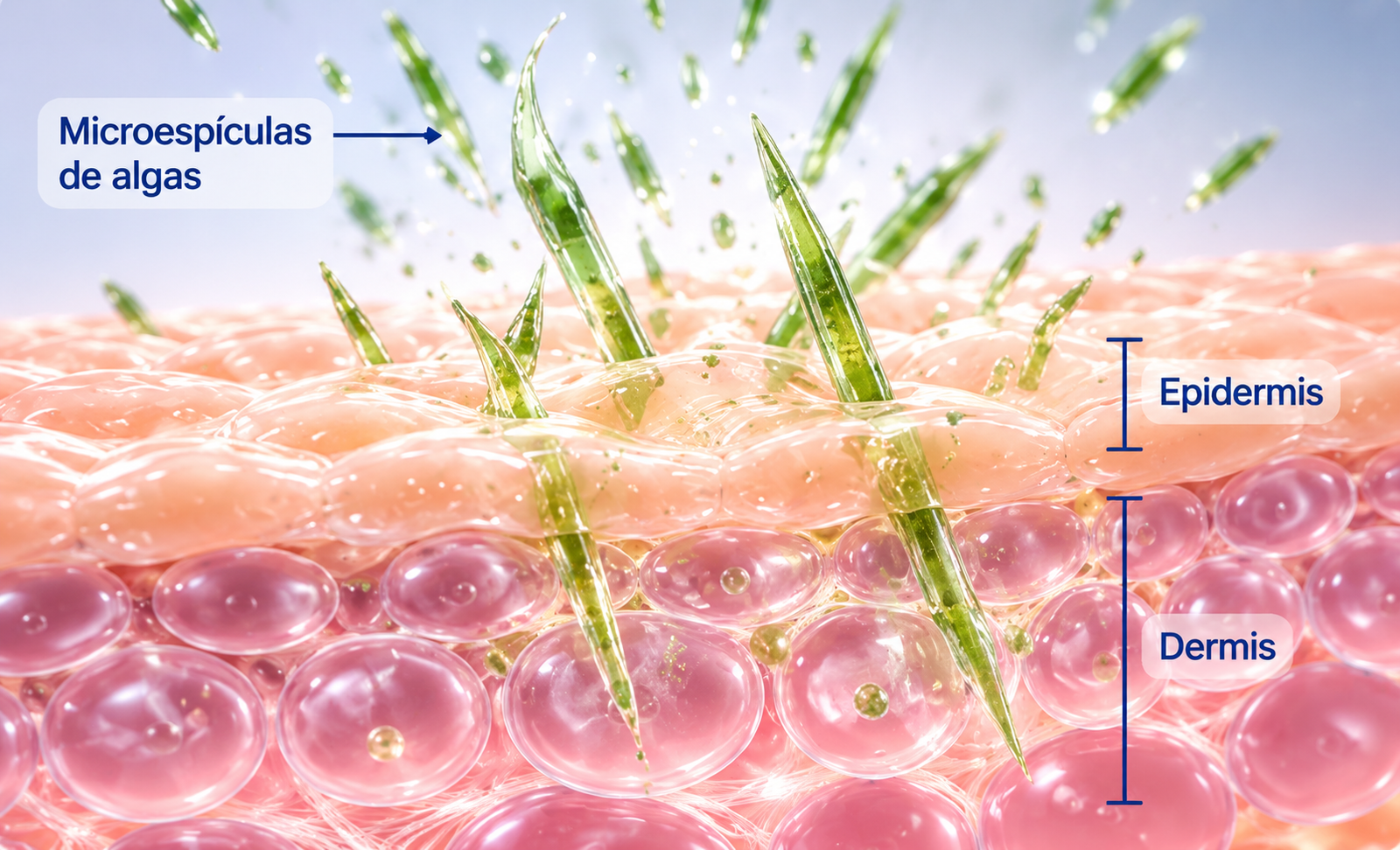 Microespículas del Peeling Coreano de Algas